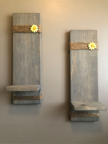 Wooden Farmhouse Scone Shelf Set