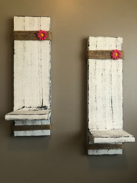 Wooden Farmhouse Scone Shelf Set