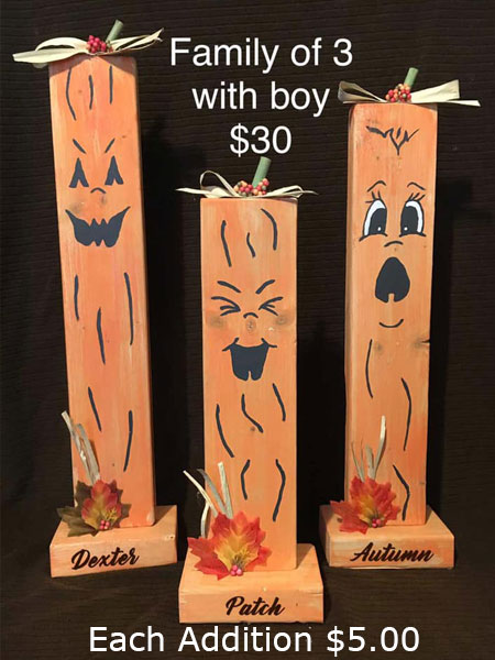 Halloween Pumpkin Family